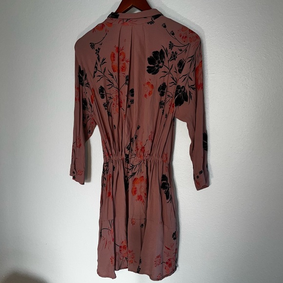 FREE PEOPLE | LENA | FLORAL | BUTTON DOWN | DRESS | SZ XS - Picture 6 of 9